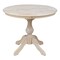 International Concepts Round 36 in Round Top Pedestal Table, 28.9 inH, Unfinished, 36 W, 36 L, 29.9 in H, Wood, Unfinished K-36RT-11B - alternate 1